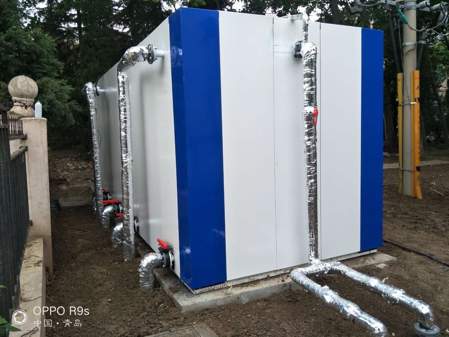 青島裝飾板一體化污水處理設備安裝完成(圖2)